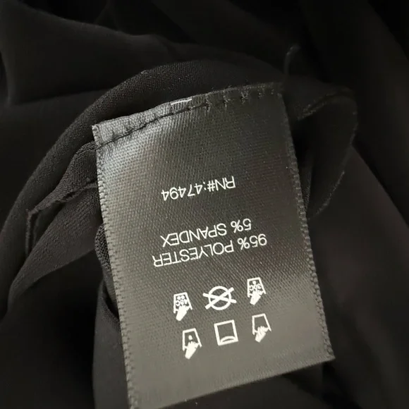 Norma Kamali CBK Black Strapless Fitted Sheath Dress Stretch Jersey Size Medium - Picture 9 of 11